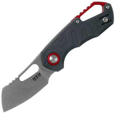 MKM MK FX03-2PGY ISONZO Cleaver kapesní nůž 4,9 cm, Stonewash, šedá Wolf Grey, FRN
