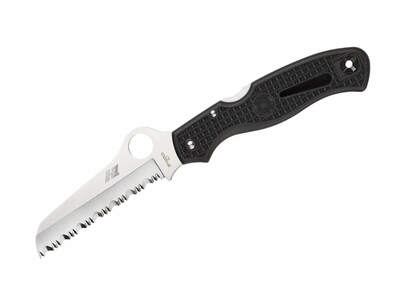 Spyderco C89SBK Atlantic Salt Lightweight Black záchranářský kapesní nůž 9,4 cm, černá, FRN