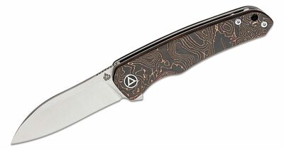 QSP Knife QS140-B1 Otter vreckový nôž 6,9 cm, uhlíkové vlákno, meď