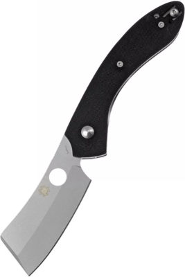 Spyderco C177GP Roc vreckový nôž v tvare sekáčika 7,8 cm, Bead Blast, čierna, G10