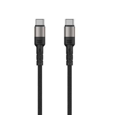 SETTY kabel USB-C - USB-C 60W 1,0 m KBC-C-1601 černá (GSM171687)