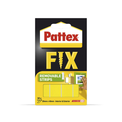 1486128 Pattex Super Fix oboustranné lepicí proužky - 2 kg, 10x (4cm x 2cm)