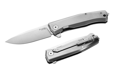 LionSteel MT01 GY Myto Titanium Grey zsebkés 8,3 cm, szürke, titán, üvegtörő