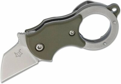 FX-536 OD FOX knives FOX MINI-TA FOLDING KNIFE OD GREEN NYLON HDL-1.4116 STAINLESS ST. SANDBLAST. BL