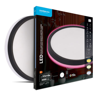Modee kerek LED mennyezeti lámpa CLB2BK 32+8W 3CCT+RGB 3000lm, vezérlővel (ML-CLB2BK)