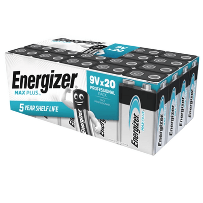 E301323206 Energizer Max Plus Alk 9V DP20