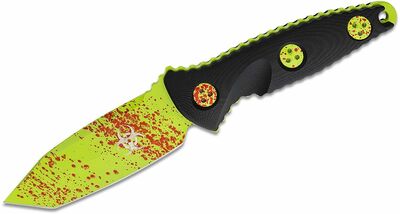 Microtech 114M-1Z Socom Alpha Mini Zombie Tanto taktický nůž 9,5 cm, zelená, černá, G10, pouzdro