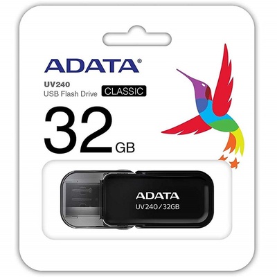 AUV240-32G-RBK ADATA USB klíč 32GB UV240 USB černý (vhodné pro podtisk)