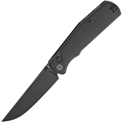 Petrified Fish PFP14DDW Lis vreckový nôž 9,9 cm, Black Stonewash, čierna, G10