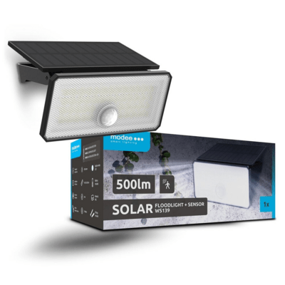 Modee LED solárny reflektor so senzorom pohybu 500 lm (ML-WS139)
