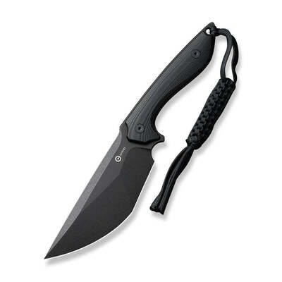 CIVIVI C21047-1 Concept 22 kültéri kés 12,2 cm, Fekete Stonewash, fekete, G10, Kydex hüvely