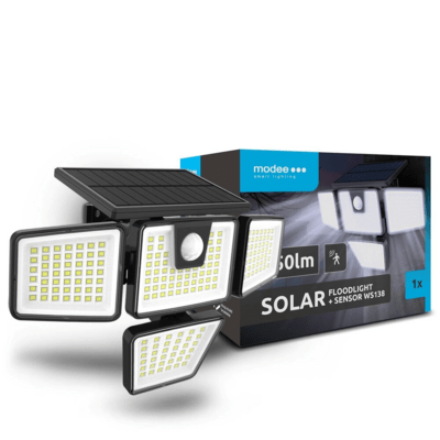 Modee LED solárny reflektor so senzorom pohybu 750 lm (ML-WS138)