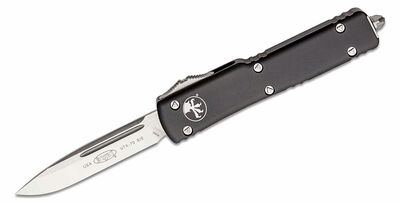 Microtech 148-4 UTX-70 Satin Standard automatický nůž 6,1 cm, černá, hliník