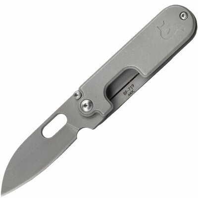 Fox Knives BF-719 Black Fox Bean Gen 2 zsebkés 5 cm, Stonewash, teljesen acél