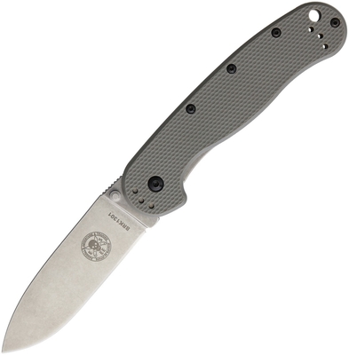 ESEE BRK1301FG Avispa Foliage vreckový outdoorový nôž 8,9 cm, Stonewash, listová zelená, FRN