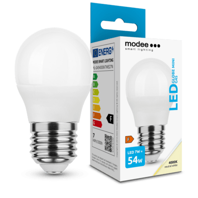 Modee Lighting LED Globe Mini žárovka G45 7W E27 neutrální bílá (MLG454000K7WE27N)