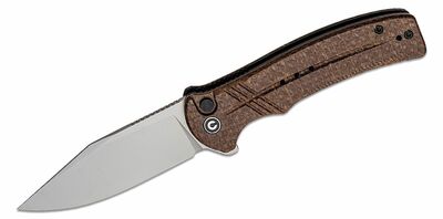 CIVIVI C20038D-6 Cogent zsebkés 8,8 cm, Gyöngyfúvott, barna, Micarta