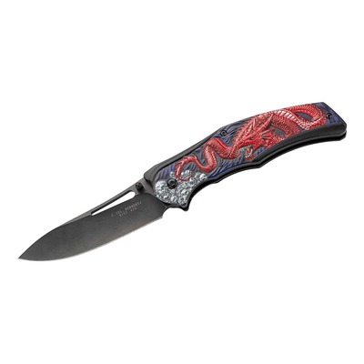Herbertz 533613 jednoruční kapesní nůž 9,7cm, hliník, Drak