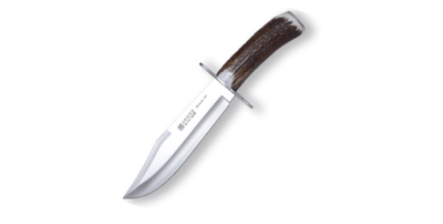 JOKER CC100 BOWIE lovecký nôž 20 cm, jelení paroh, kožené puzdro