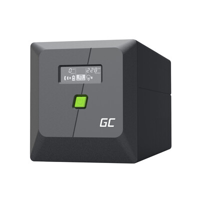 UPSLM600 Green Cell Záložní zdroj UPS 1000VA 600W PowerProof s LCD displejem