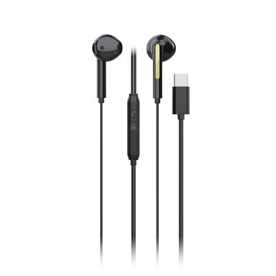 Technik MT-EP103 nylon TPE+plast 1,2m, USB-C + ovladač, černá