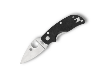 Spyderco C129GP macska zsebkés 6,4 cm, szatén, fekete, G10