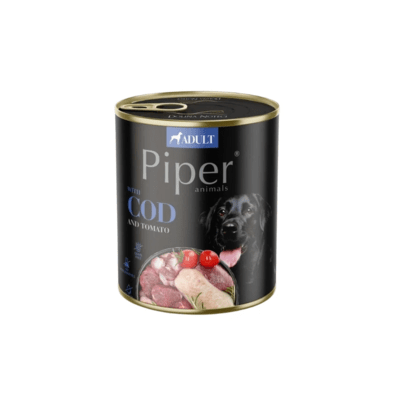 PIPER 11802430 konzerva pro psy - treska/rajčata 400g