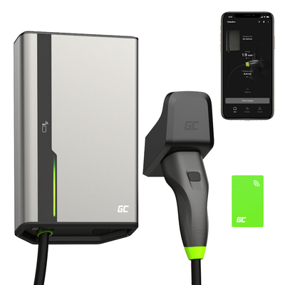 Green Cell EVGC021B2275 HabuDen WallBox 22kW 32A 7.5m NFC nabíjacia stanica pre elektromobily