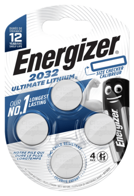 Energizer Ultimate Lithium CR2032 gombíkové batérie 4ks E301319304