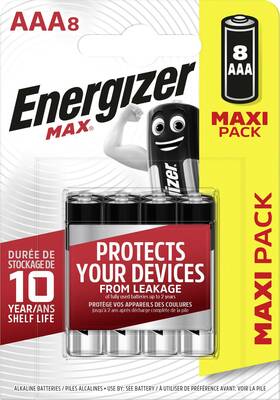 Energizer Max MaxiPack 8 x AAA LR6 alkalická mikrotužková batéria 7638900410228