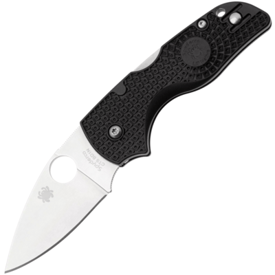 C230PBK Spyderco Lil Native Black Lightweight vreckový nôž 6,3 cm, Satin, čierna, FRN