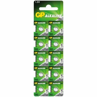 GP 10 x alkáli Mini GP akkumulátor 192 / G3 / AG3 / L736 / LR41 / V3GA
