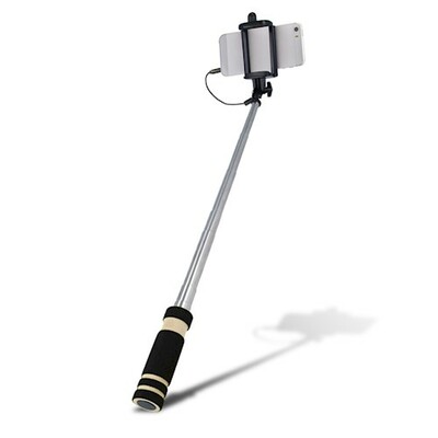 SETTY Mini selfie tyč s audio konektorem, černá DW_000027