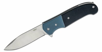 CRKT CR-6880 Ignitor® Assisted Silver vreckový nôž 8,8 cm, čierna, modrá, G10