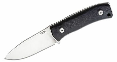 LionSteel M4 G10  do prírody 9,5 cm, Satin, čierna, G10, kožené puzdro