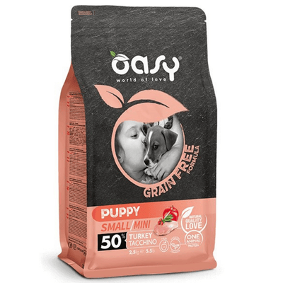 OADGDATS0250 Oasy Grain free Adult Small/Mini TURKEY 2,5kg