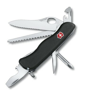 Victorinox 0.8463.MW3 TRAILMASTER jednoruční multifunkční nůž 111 mm, černá, 12 funkcí 