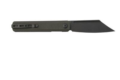 SA08F Sencut Bronte Dark Green Canvas Micarta Handle
Black Stonewashed 9Cr18MoV Blade