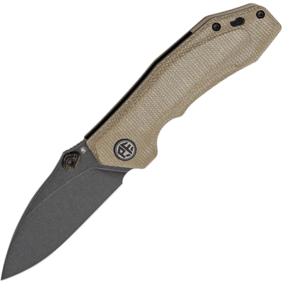 Megkövesedett Hal PFP04KAMDW Havrog zsebkés 8 cm, Fekete Kőmosott, khaki, Micarta