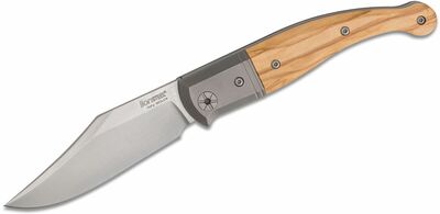 LionSteel GT01 UL Gitano klasický vreckový nôž 8,5 cm, Satin, olivové drevo, titán 