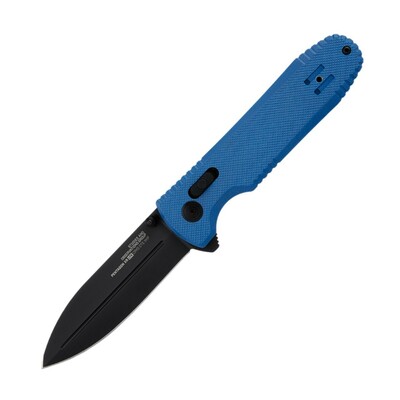 SOG-12-61-06-57 PENTAGON XR LTE - KÉK taktikai zsebkés 9 cm, fekete, kék, G10