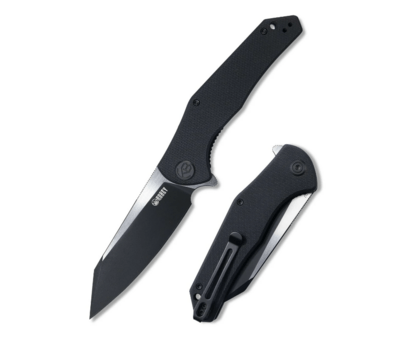 Kubey KU158C Flash vreckový nôž 9,8 cm, čierna farba, G10
