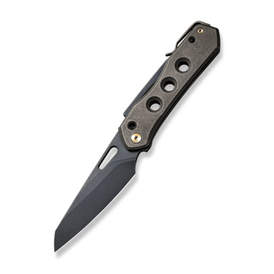 We Knife WE21031-4 Vision R  vreckový nôž 9 cm, Black Stonewash, bronzová, titán 