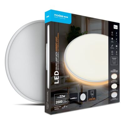 ML-MB001-22W-W Modee Mennyezeti LED lámpa 22W MB001 4000K B-2700K D400x50mm (2000 lumen) ERP