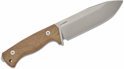 T6 3V CVN LionSteel Fixed blade, CPM 3V SATIN blade,  NATURAL  CANVAS  handle with Kydex sheath