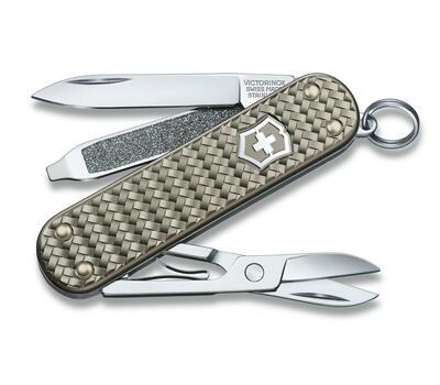 Victorinox 0.6221.4031G Classic SD Precious Alox Infinite Grey multifunkcionális kés 58mm, szürke