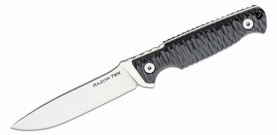 Cold Steel FX-4RZR 4" RAZORTEK Fekete sokoldalú kés 10,1 cm, fekete, GFN, Secure-Ex hüvely