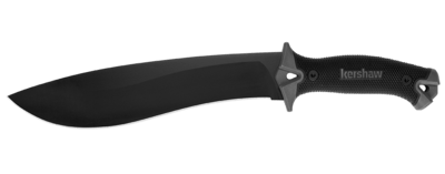 Kershaw 1077 CAMP 10 machete 25,4 cm, fekete-szürke, gumi, műanyag tok