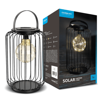 Modee záhradná solárna LED lampa-lampáš LT003 28 cm (ML-LT003)