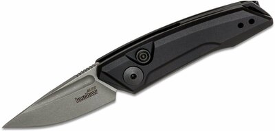 Kershaw K-7250 LAUNCH 9 automata zsebkés 4,6 cm, Stonewash, fekete, alumínium